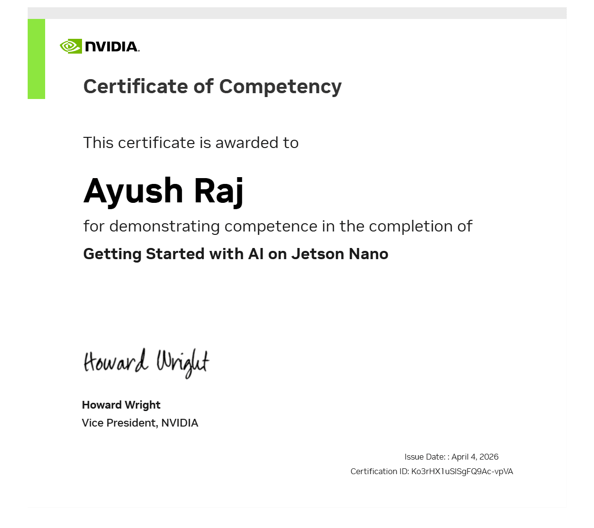 Getting Started with AI on Jetson Nano