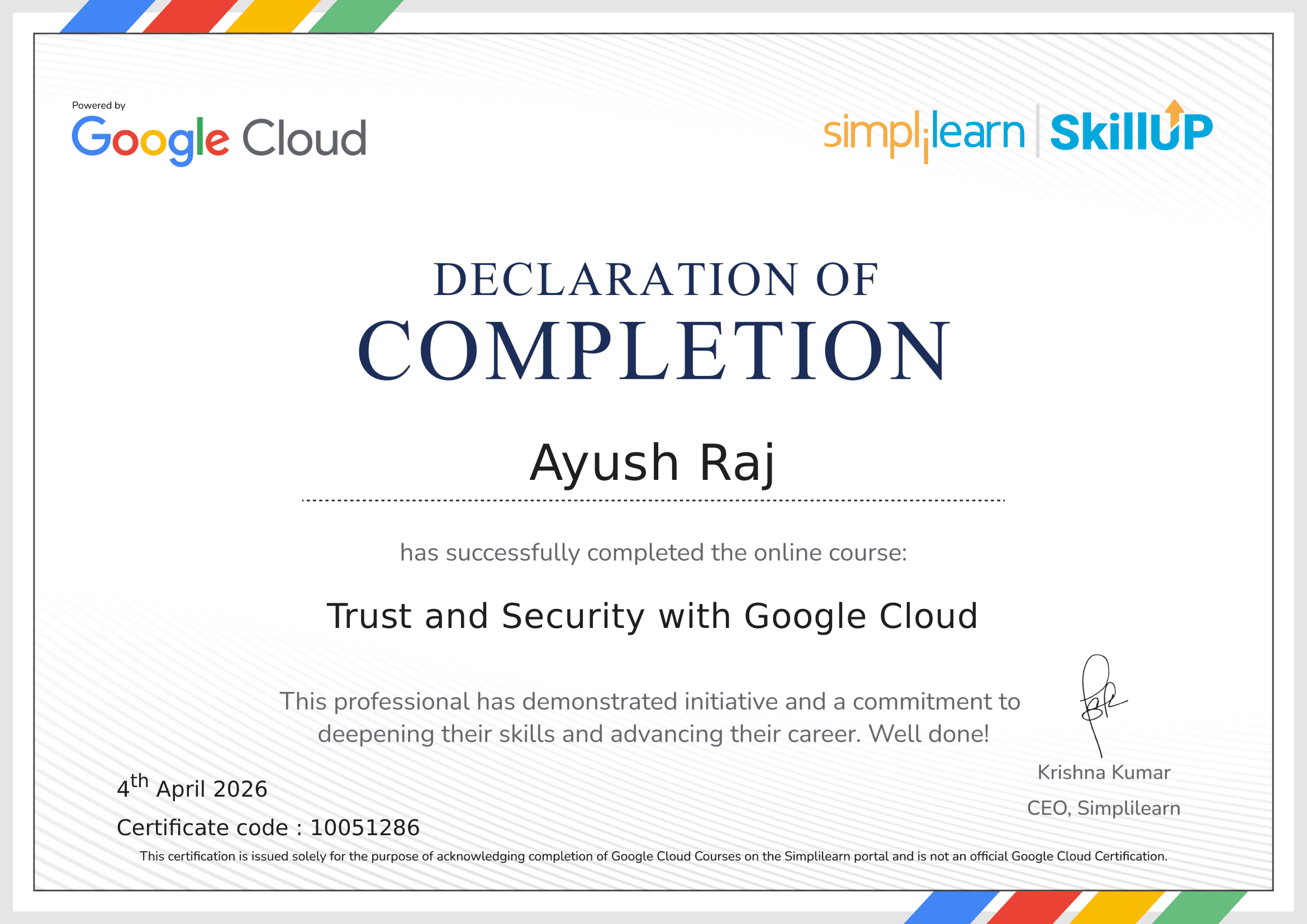 Trust and Security with Google Cloud