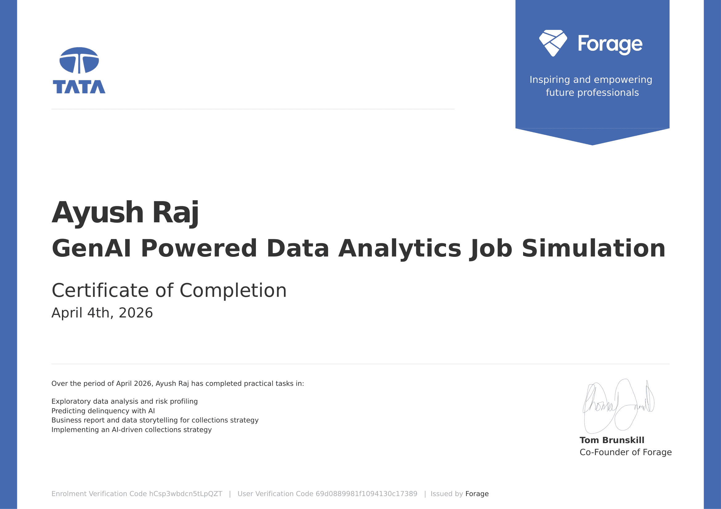 GenAI Powered Data Analytics Job Simulation