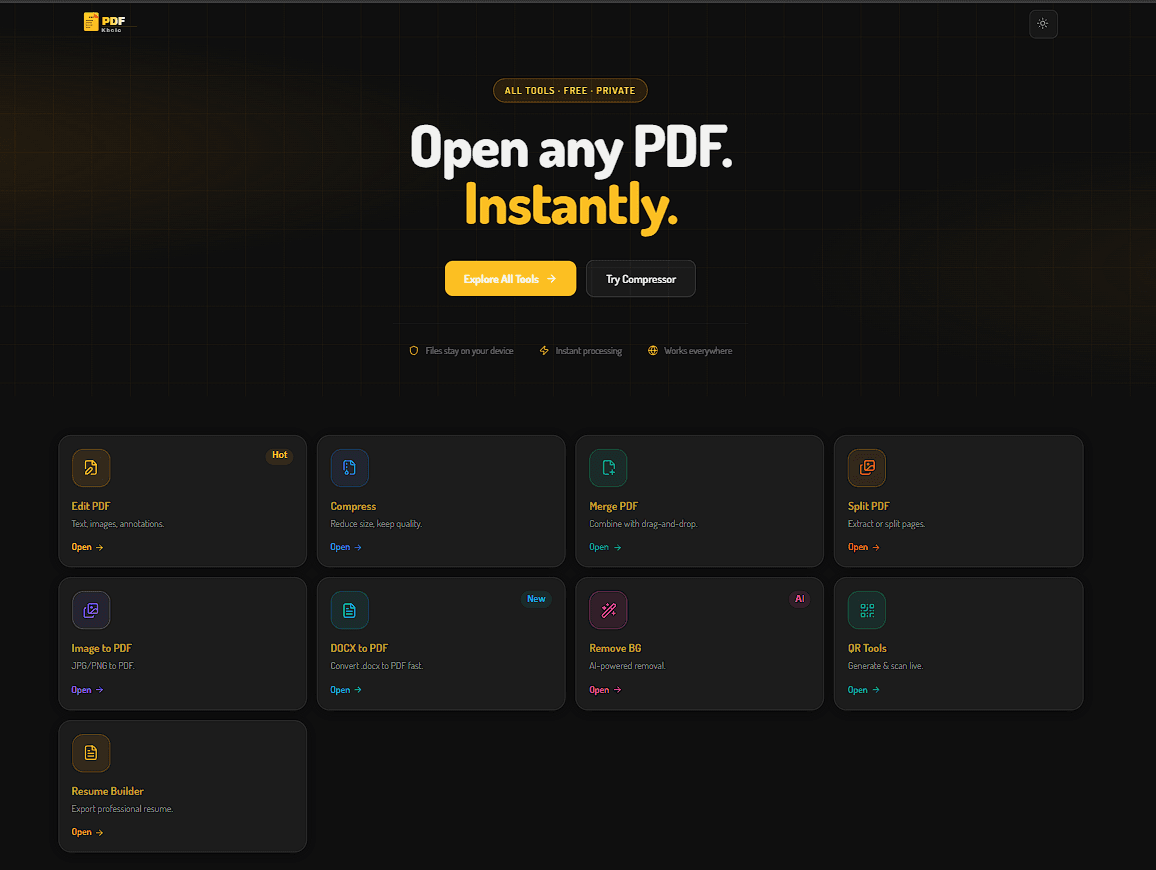 PDFKholo preview
